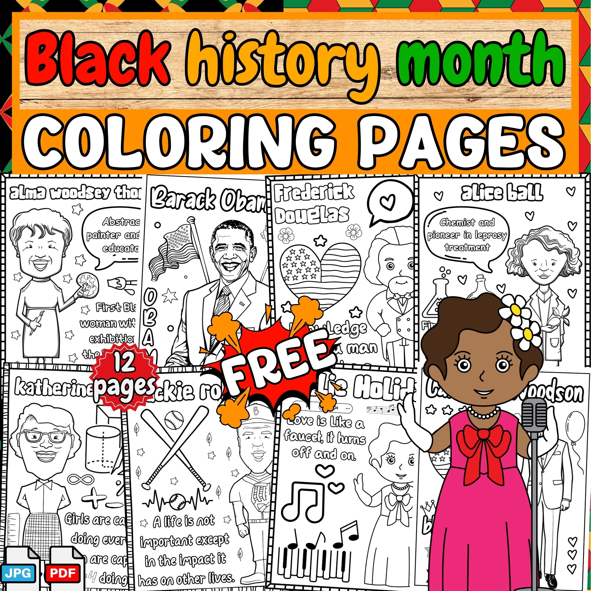 Women s Black History Month Freebies Free Leaders Coloring Pages Worksheets Classful Women s Black History Month Freebies Free Leaders Coloring Pages Worksheets Classful