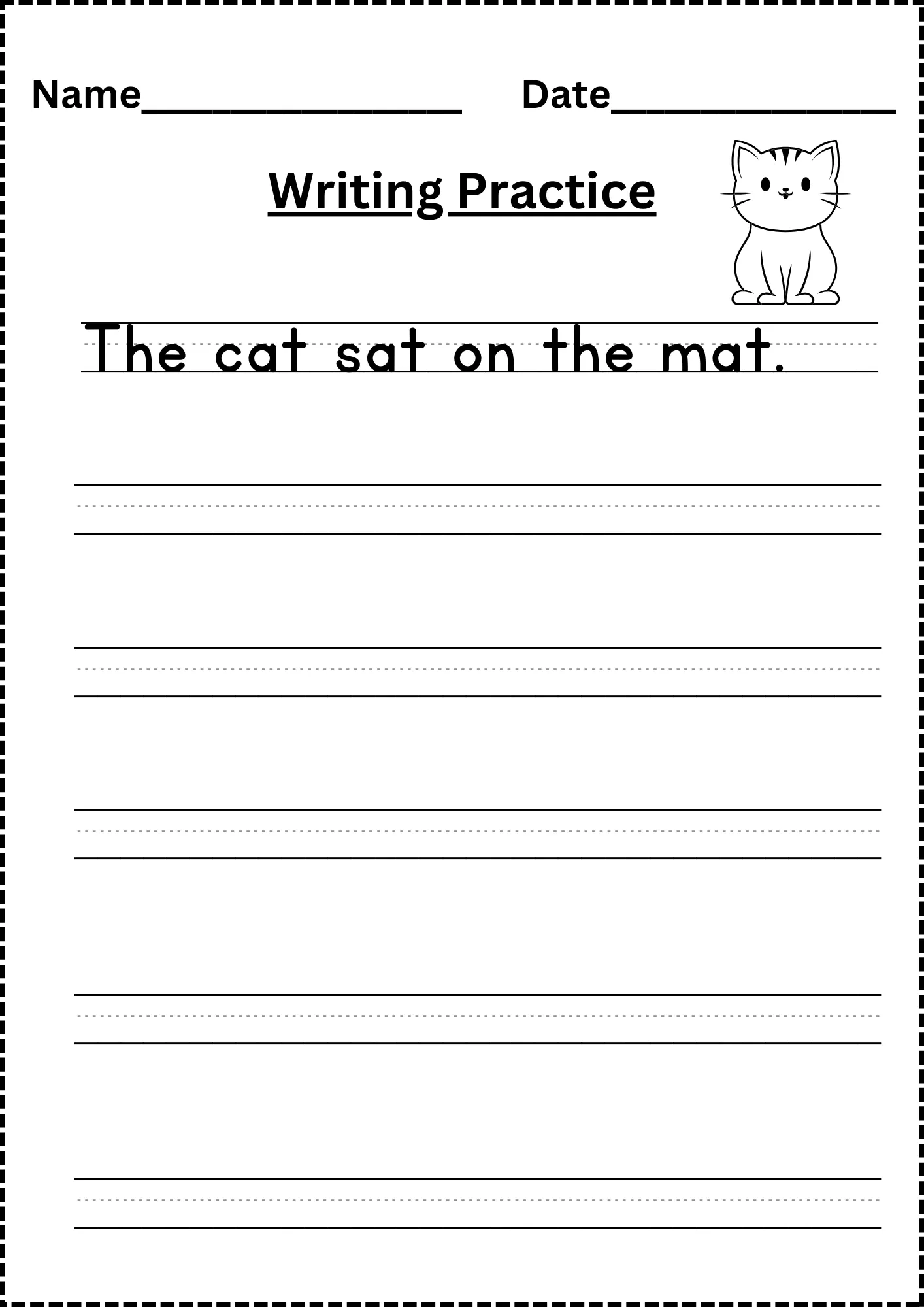 Writing Practice Worksheets Free 5 Pages Writing Practice Worksheets Free 5 Pages