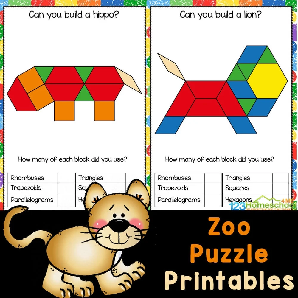 Printable Pattern Block Worksheets Printable Pattern Block Worksheets