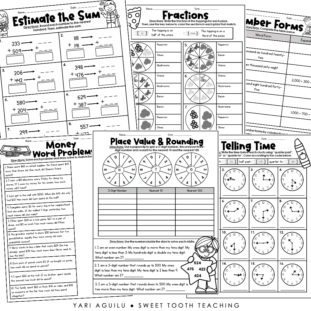 Printable Math Worksheets 3rd Grade Printable Math Worksheets 3rd Grade