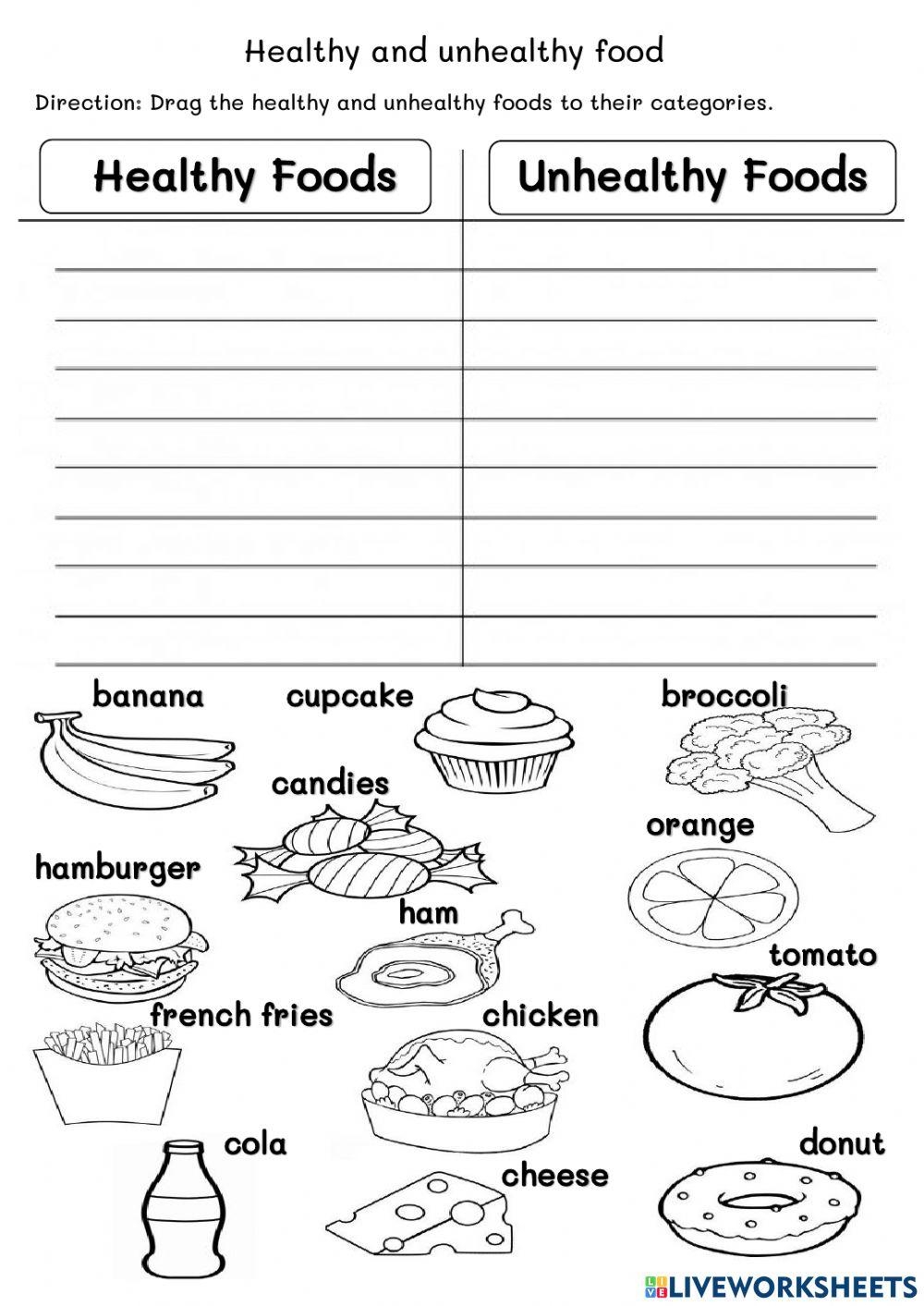 6696448 Healthy And Unhealthy Food Grade 1 Thefangg 6696448 Healthy And Unhealthy Food Grade 1 Thefangg