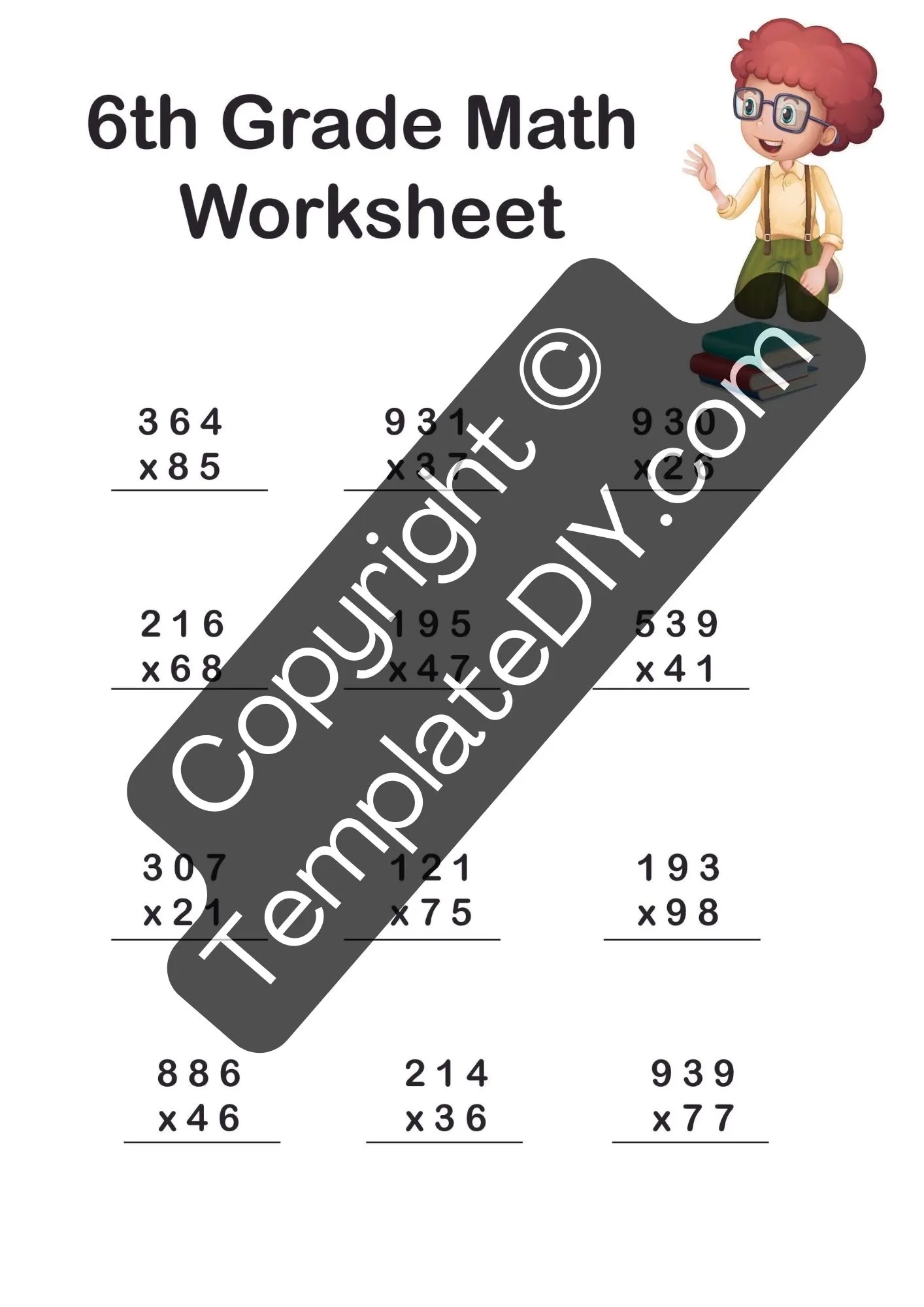 6th Grade Math Worksheets Printable 6th Grade Math Worksheets Printable