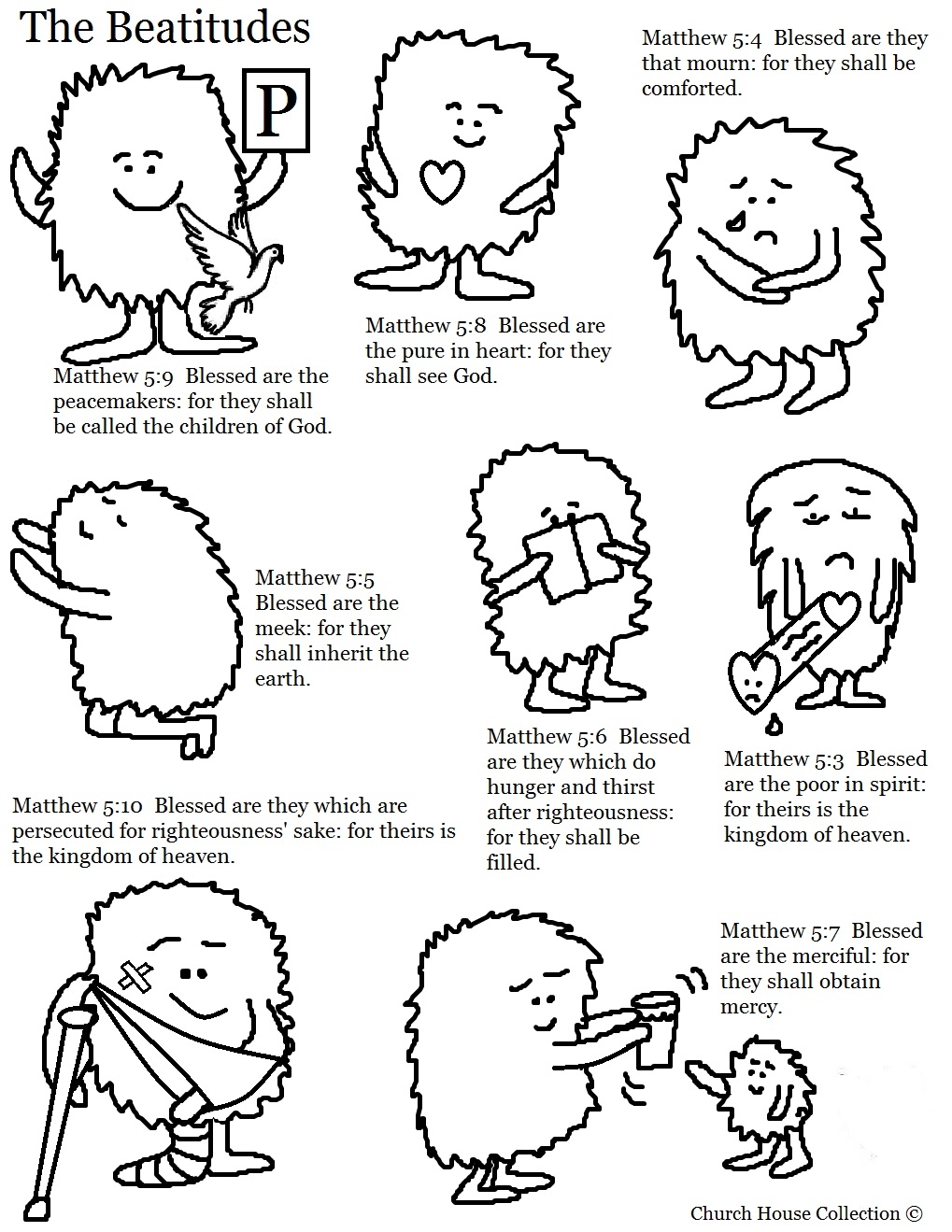 Church House Collection Blog The Beatitudes Coloring Page Church House Collection Blog The Beatitudes Coloring Page