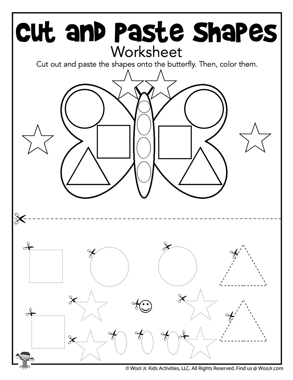 Printable Color Cut And Glue Worksheets Printable Color Cut And Glue Worksheets
