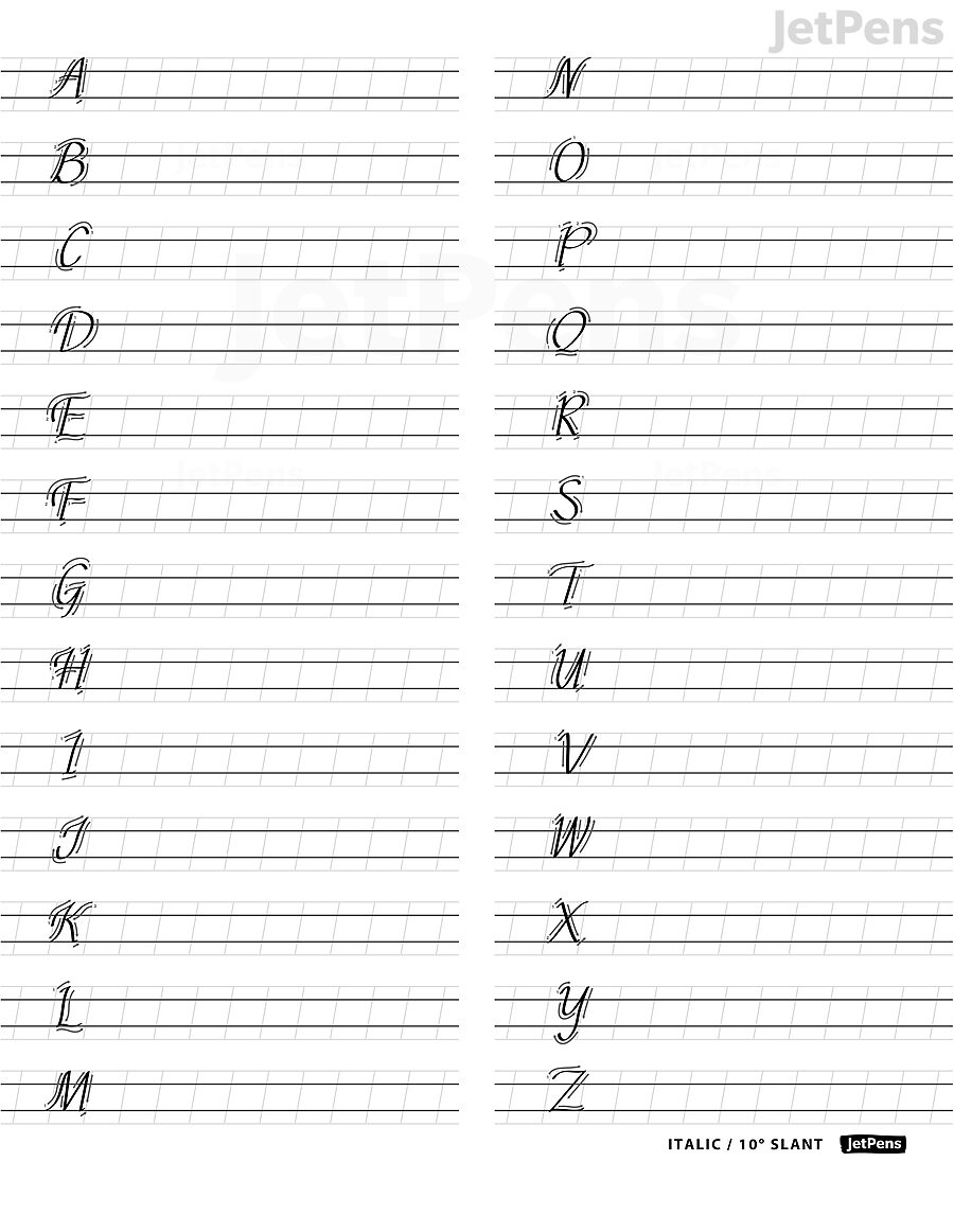 Free Downloads Printables Coloring Pages Cursive Worksheets More JetPens Free Downloads Printables Coloring Pages Cursive Worksheets More JetPens