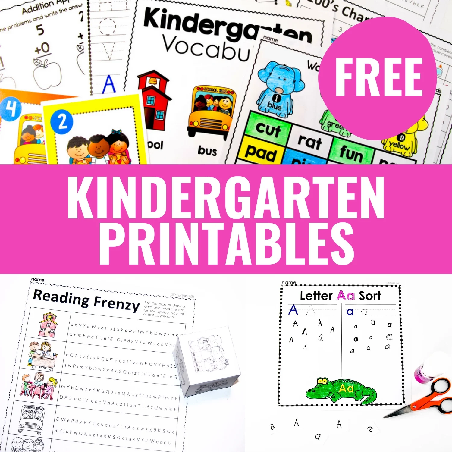 Printable Kindergarten Worksheets Free