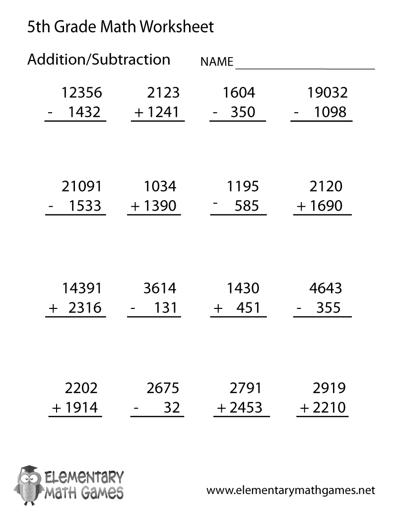 Free Printable 5th Grade Worksheets Free Printable 5th Grade Worksheets