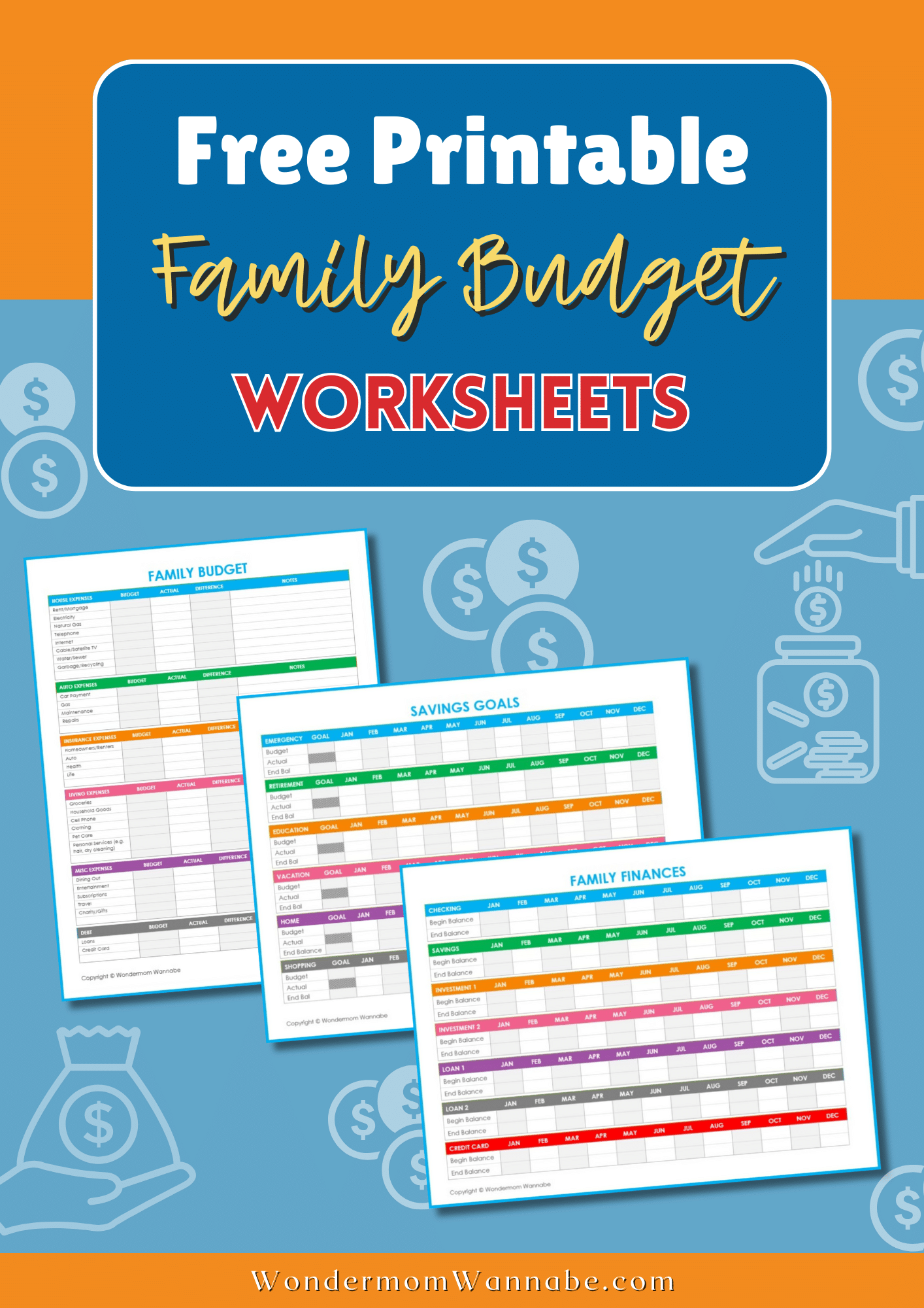 Free Printable Budget Worksheet Pdf