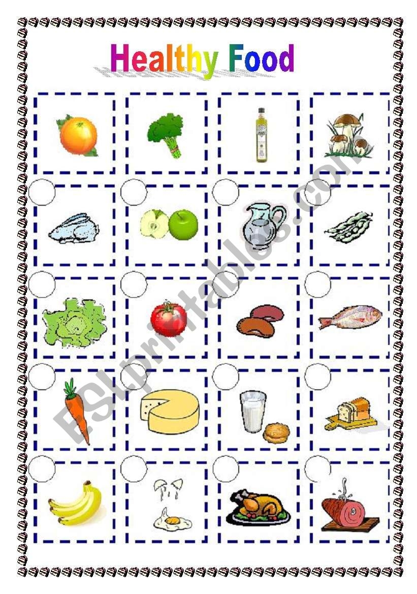 Healthy Food 06 04 09 ESL Worksheet By Manuelanunes3 Healthy Food 06 04 09 ESL Worksheet By Manuelanunes3