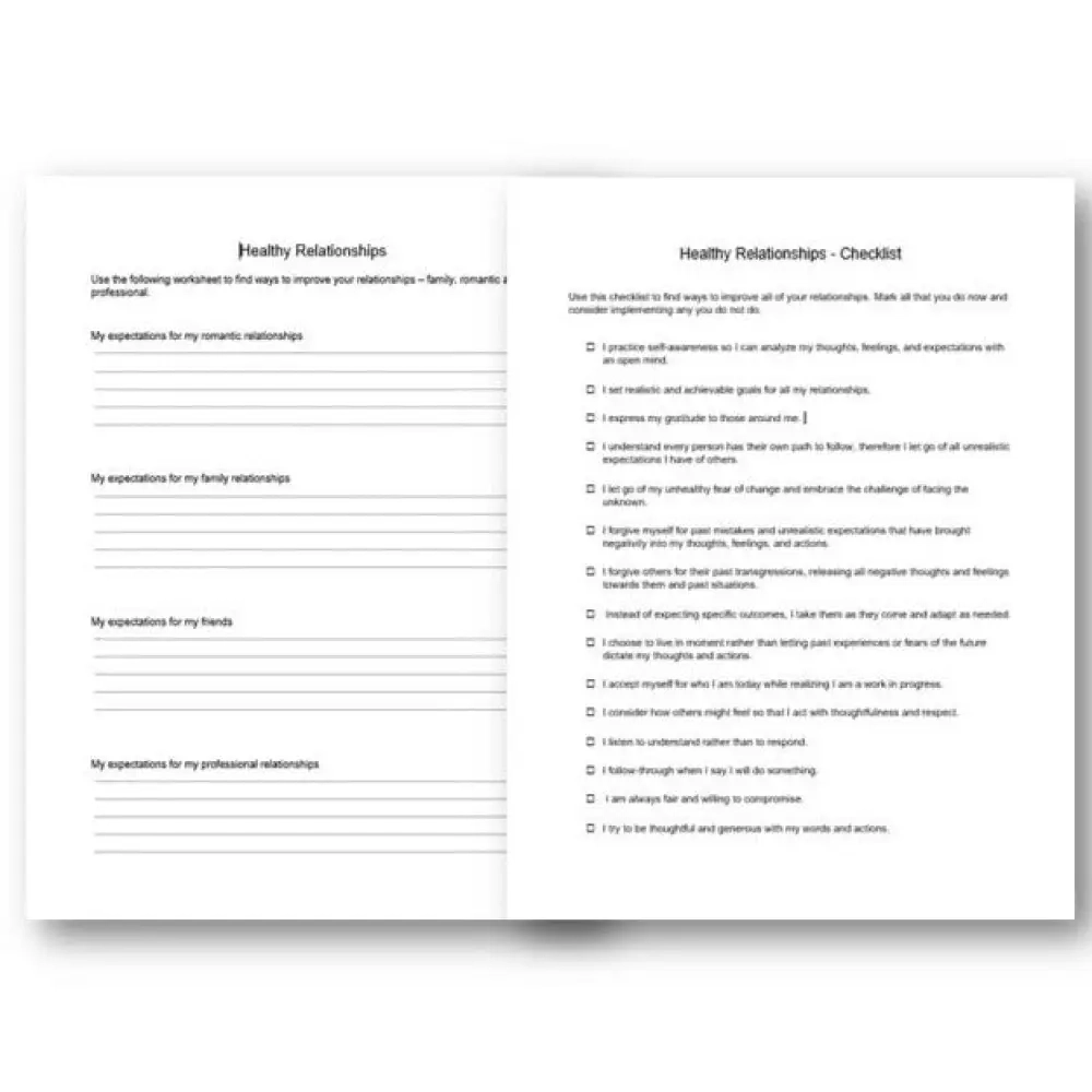 Printable Relationship Expectations Worksheet Printable Relationship Expectations Worksheet