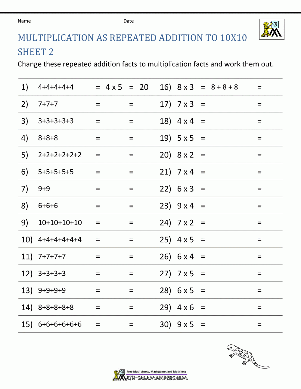 Multiplication Facts Worksheets Understanding Multiplication To 10x10 Multiplication Facts Worksheets Understanding Multiplication To 10x10