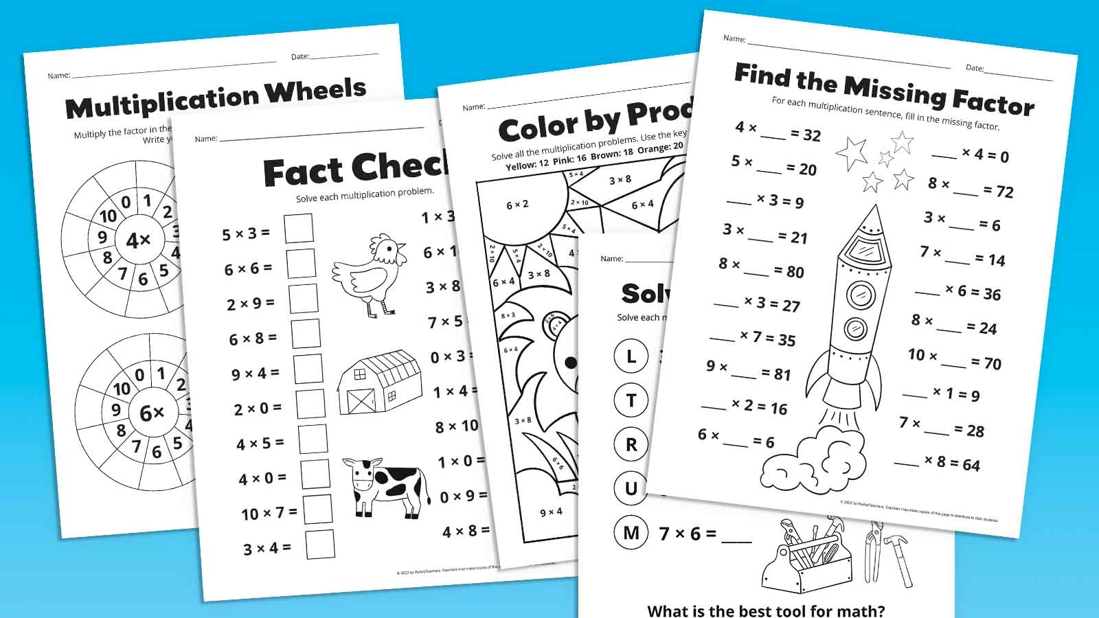 Free Printable Multiplication Worksheet Free Printable Multiplication Worksheet