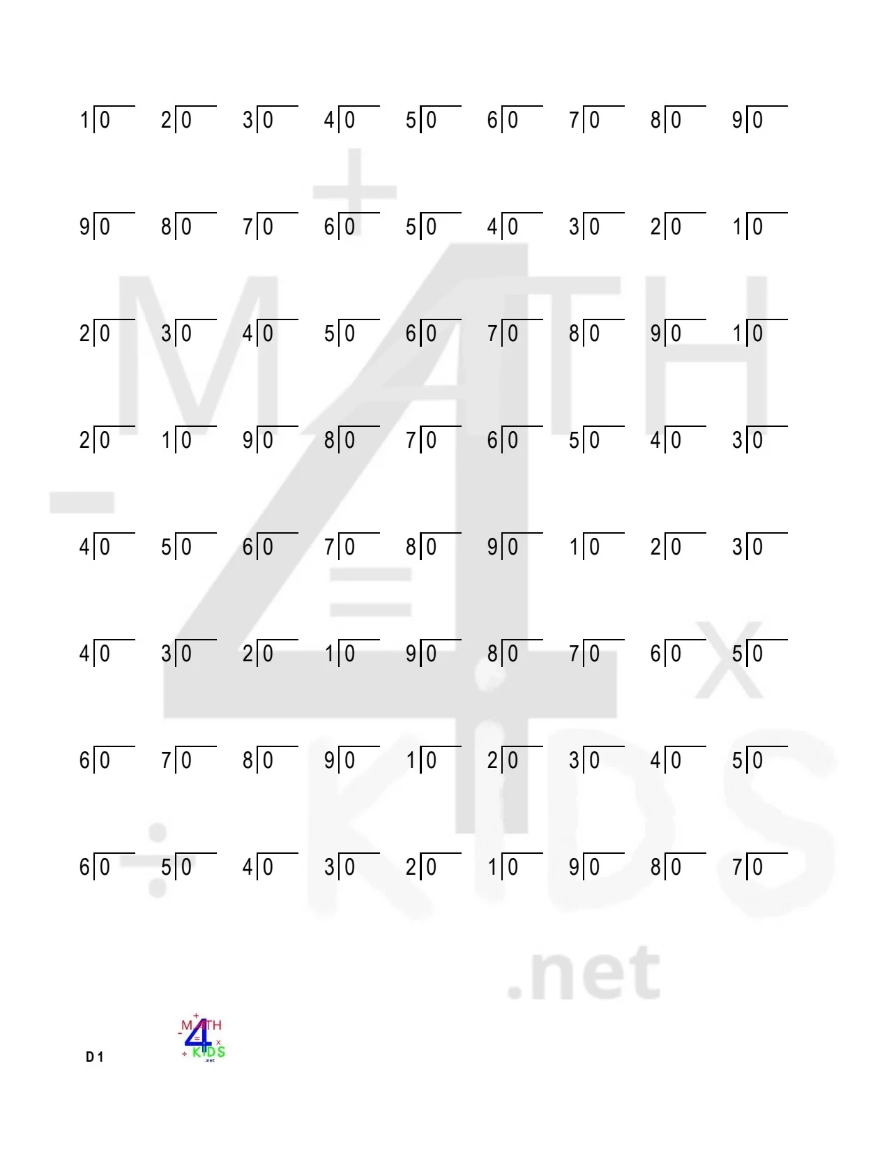 Printable Division Worksheets Math4Kids Printable Division Worksheets Math4Kids