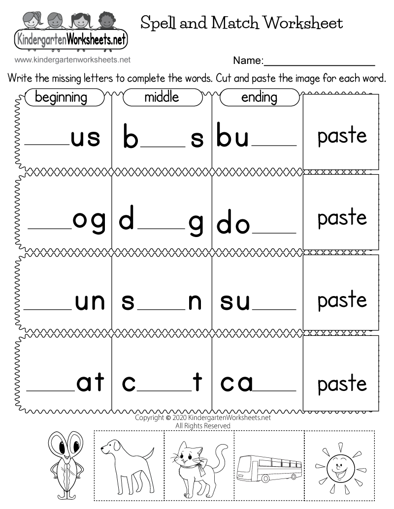 Free Printable Spelling Worksheets Free Printable Spelling Worksheets