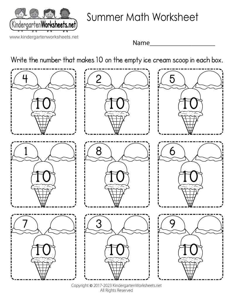 Math Worksheets For Kindergarten Free Printable Math Worksheets For Kindergarten Free Printable