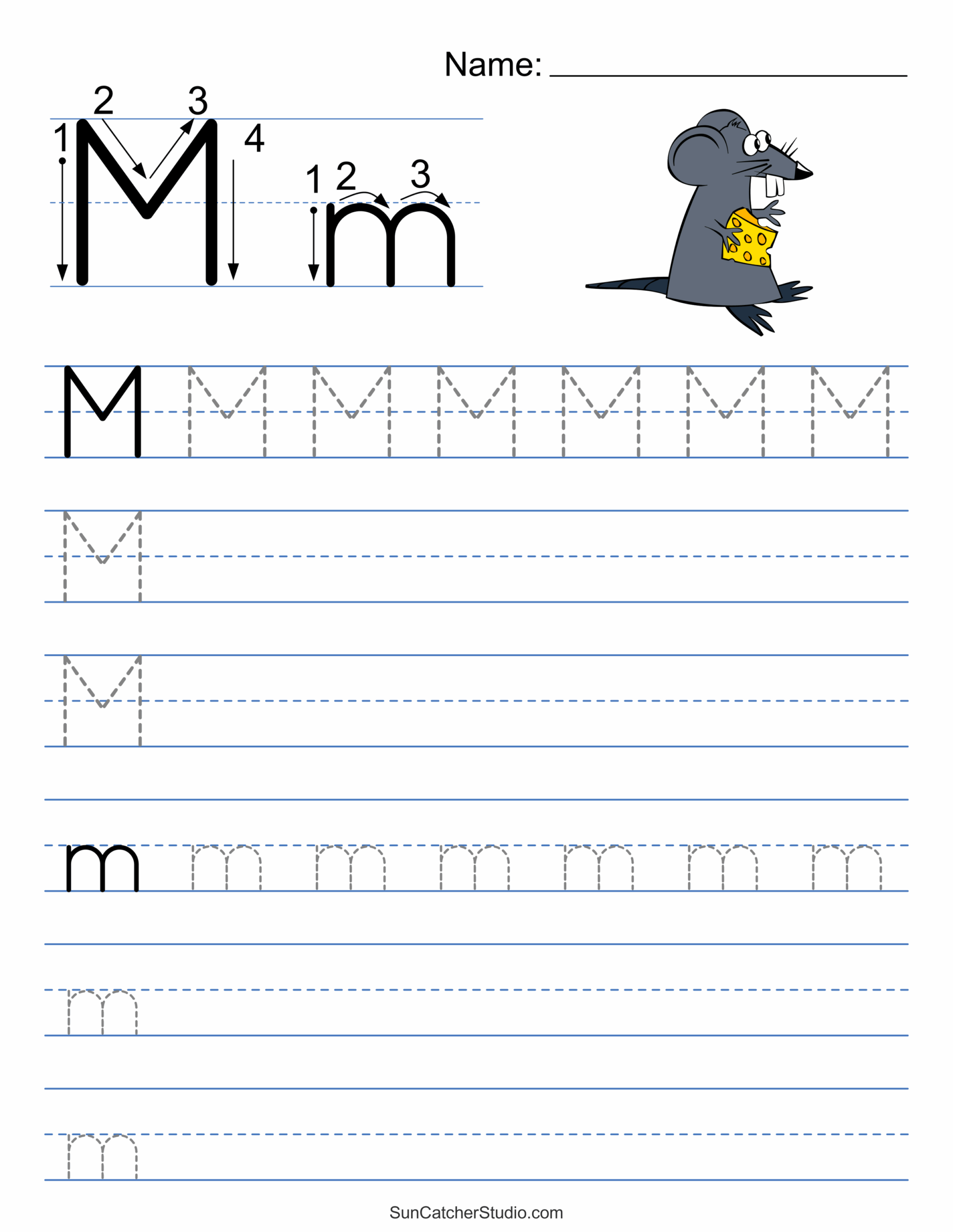 Free Printable Alphabet Letter Tracing Worksheets Free Printable Alphabet Letter Tracing Worksheets